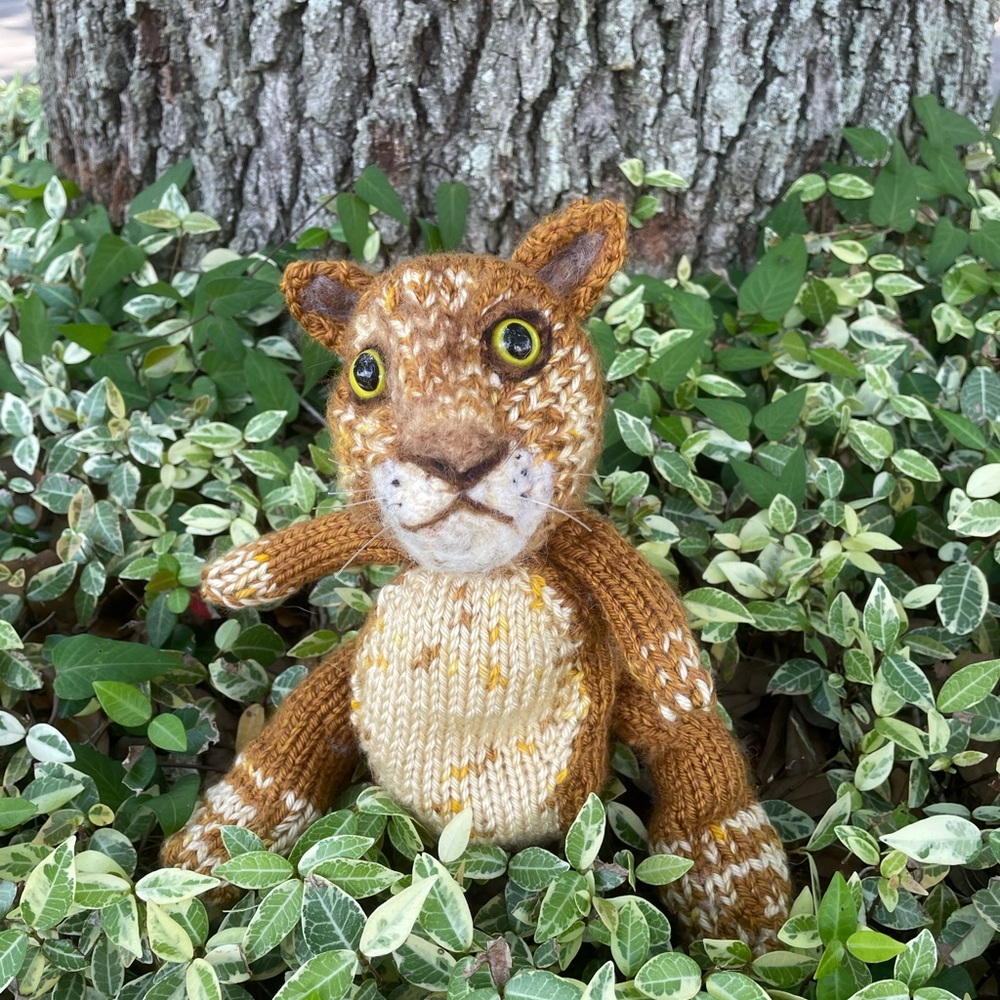 Custom made to order - Hand crafted knit and needle felted cat kitten artisan - Picture 12 of 14